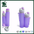 2016 Fashion design BPA free silicone water bottle with sip cap